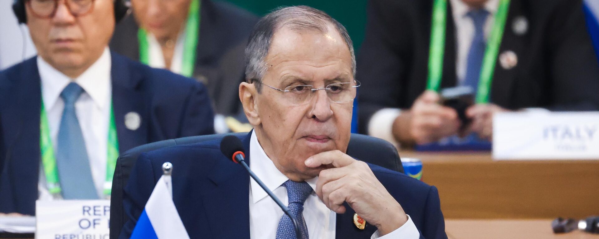 Ministar spoljnih poslova Rusije Sergej Lavrov na samitu G20 u Rio de Žaneiru - Sputnik Srbija, 1920, 26.11.2024