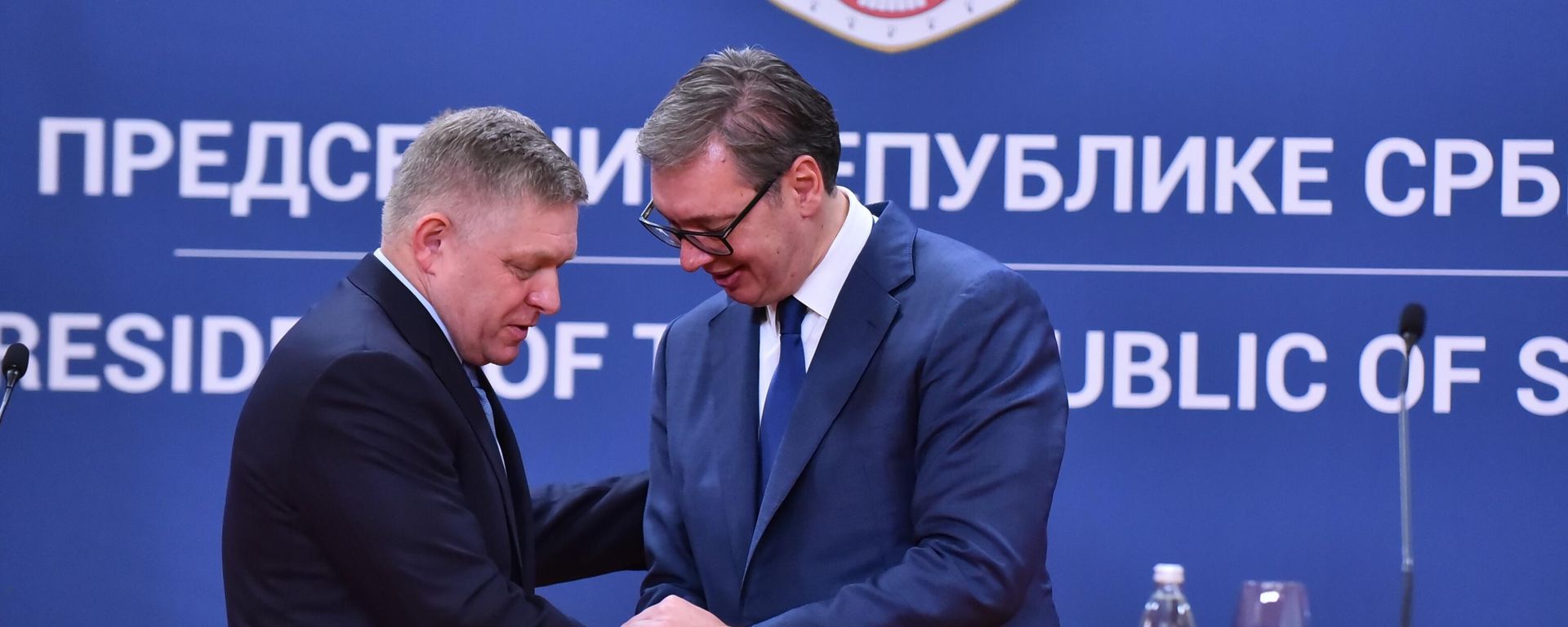Aleksandar Vučić i Robert Fico Aleksandar Vučić i Robert Fico - Sputnik Srbija, 1920, 03.10.2026