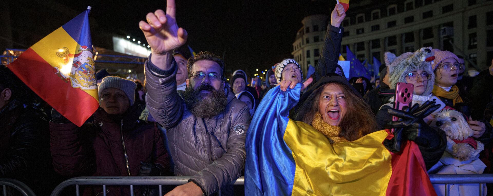 Proevropski protesti u Rumuniji. - Sputnik Srbija, 1920, 06.12.2024