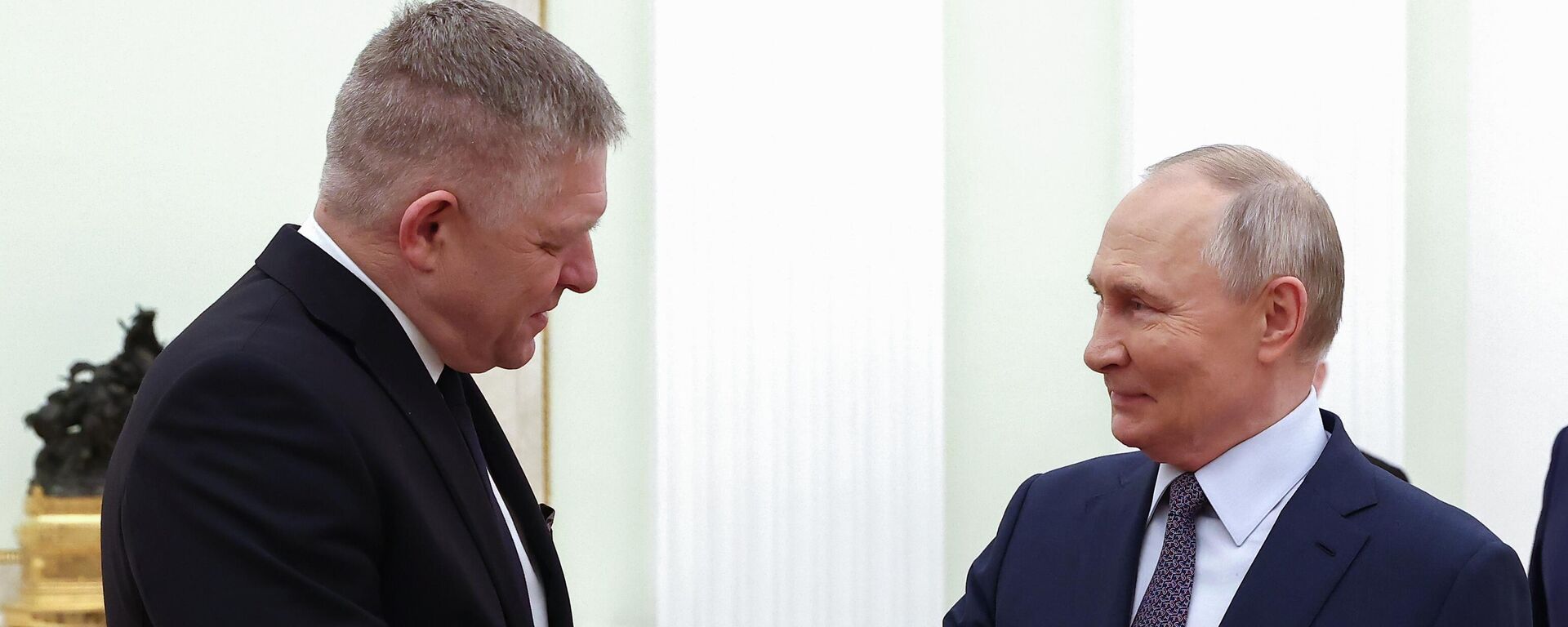 Premijer Slovačke Robert Fico i predsednik Rusije Vladimir Putin  - Sputnik Srbija, 1920, 10.01.2025