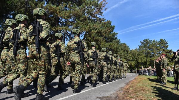 Zastavni vod 63. padobranske brigade - Sputnik Srbija