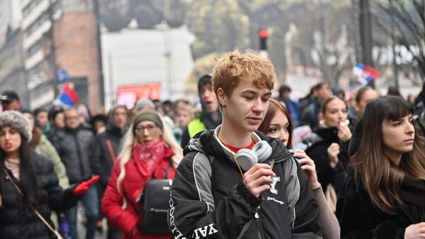 Protesti pod parolom generalnog štrajka  - Sputnik Srbija