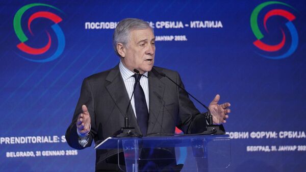 Potpredsednik Saveta ministara i ministar spoljnih poslova Italije Antonio Tajani - Sputnik Srbija