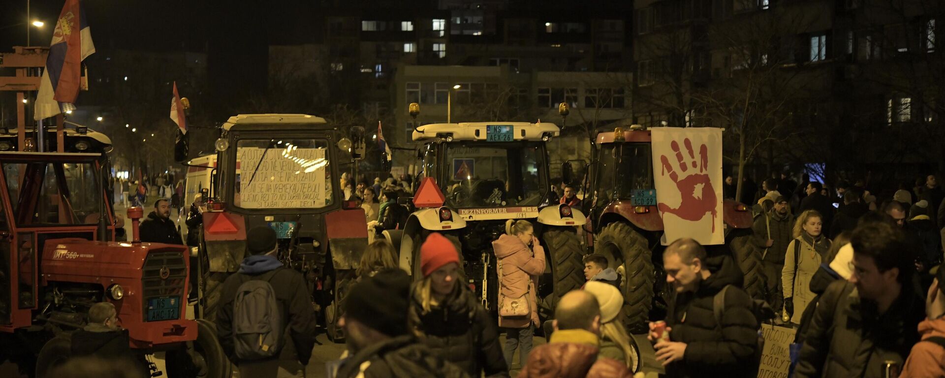 Protest u Novom Sadu - Sputnik Srbija, 1920, 01.02.2025