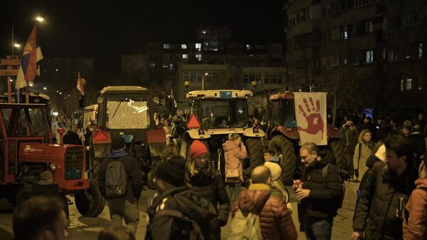 Protest u Novom Sadu - Sputnik Srbija