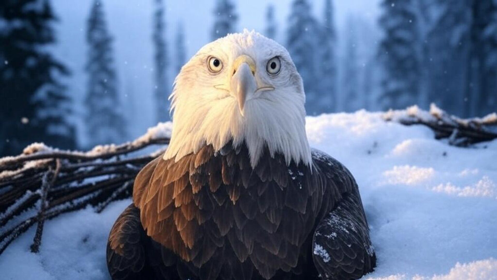 белоглави орао у гнезду белоглави орао у гнезду - Sputnik Србија, 1920, 02.03.2025