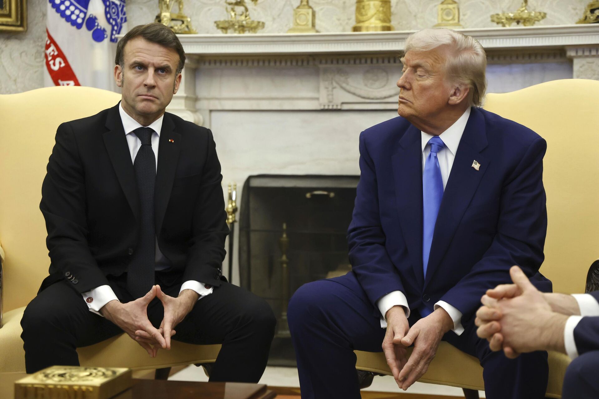 Емануел Макрон и Доналд Трамп Емануел Макрон и Доналд Трамп - Sputnik Србија, 1920, 25.02.2025