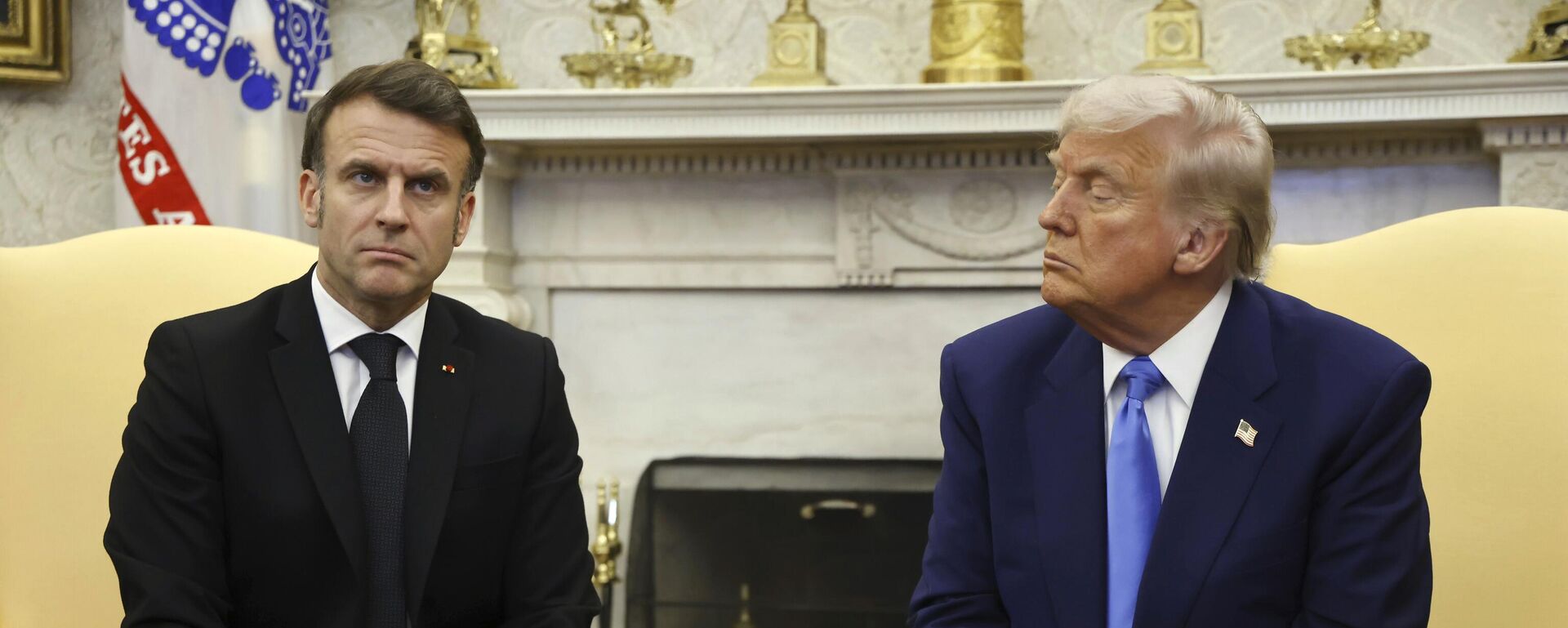 Emanuel Makron i Donald Tramp - Sputnik Srbija, 1920, 25.02.2025