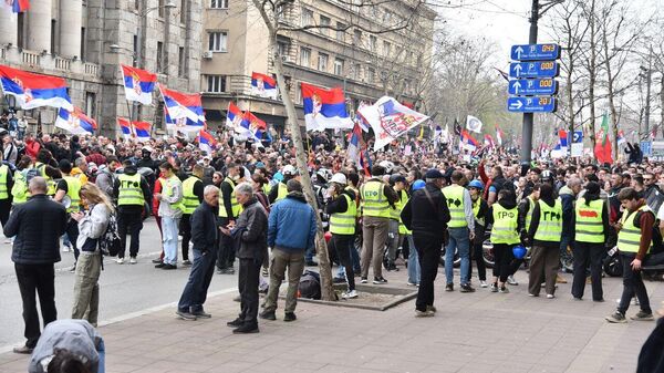 Protest u Beogradu 15. za 15 - Sputnik Srbija