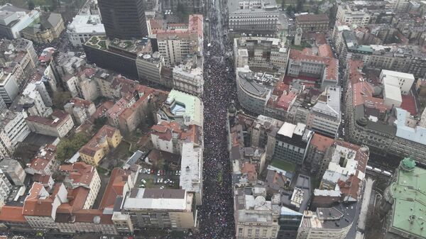 Beograd tokom protesta - Sputnik Srbija