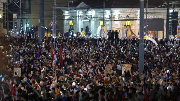 Protest u Beogradu - Sputnik Srbija