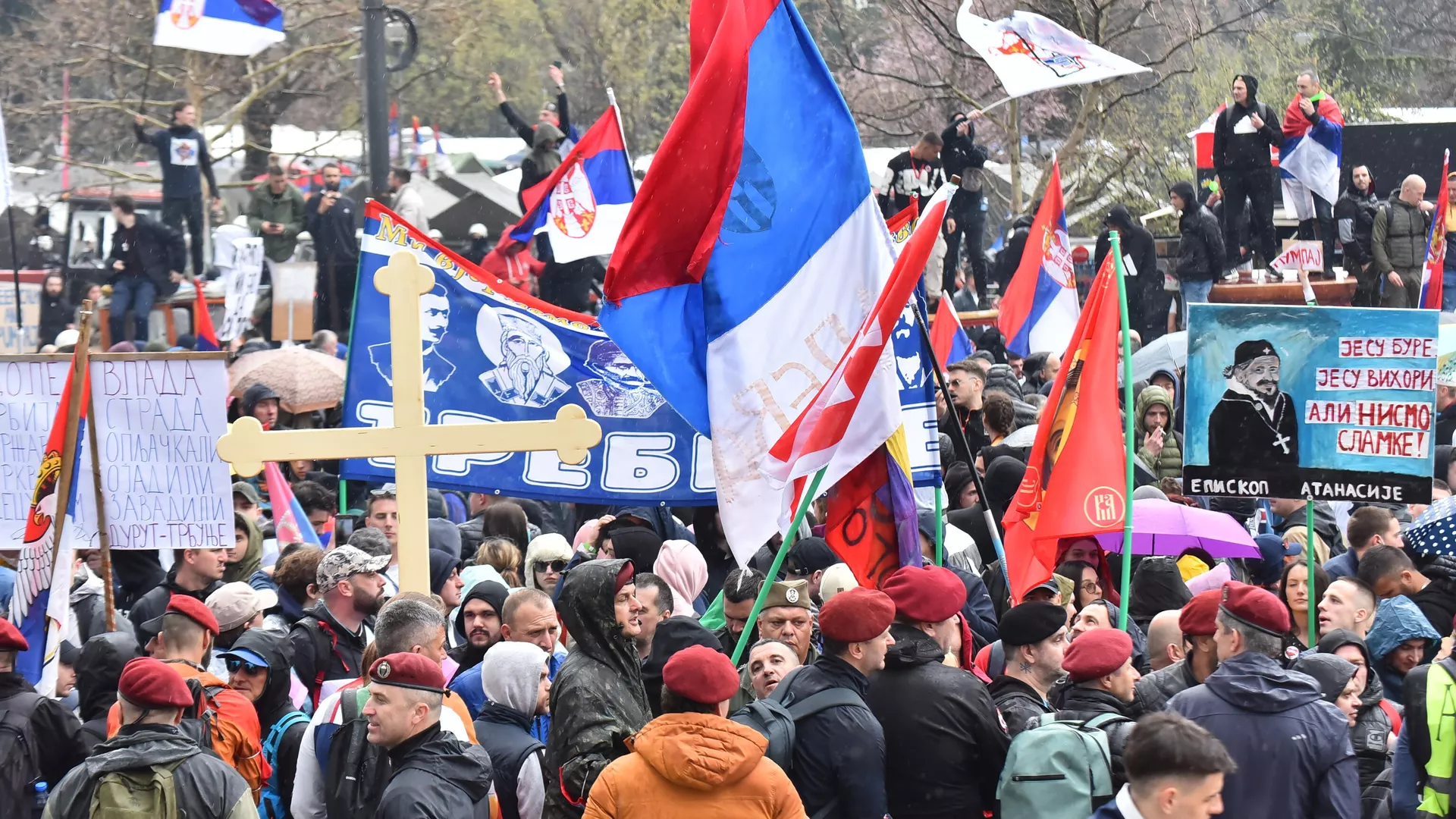 Протестни скуп под слоганом „15. за 15“ у Београду Протестни скуп под слоганом „15. за 15“ у Београду - Sputnik Србија, 1920, 18.03.2025