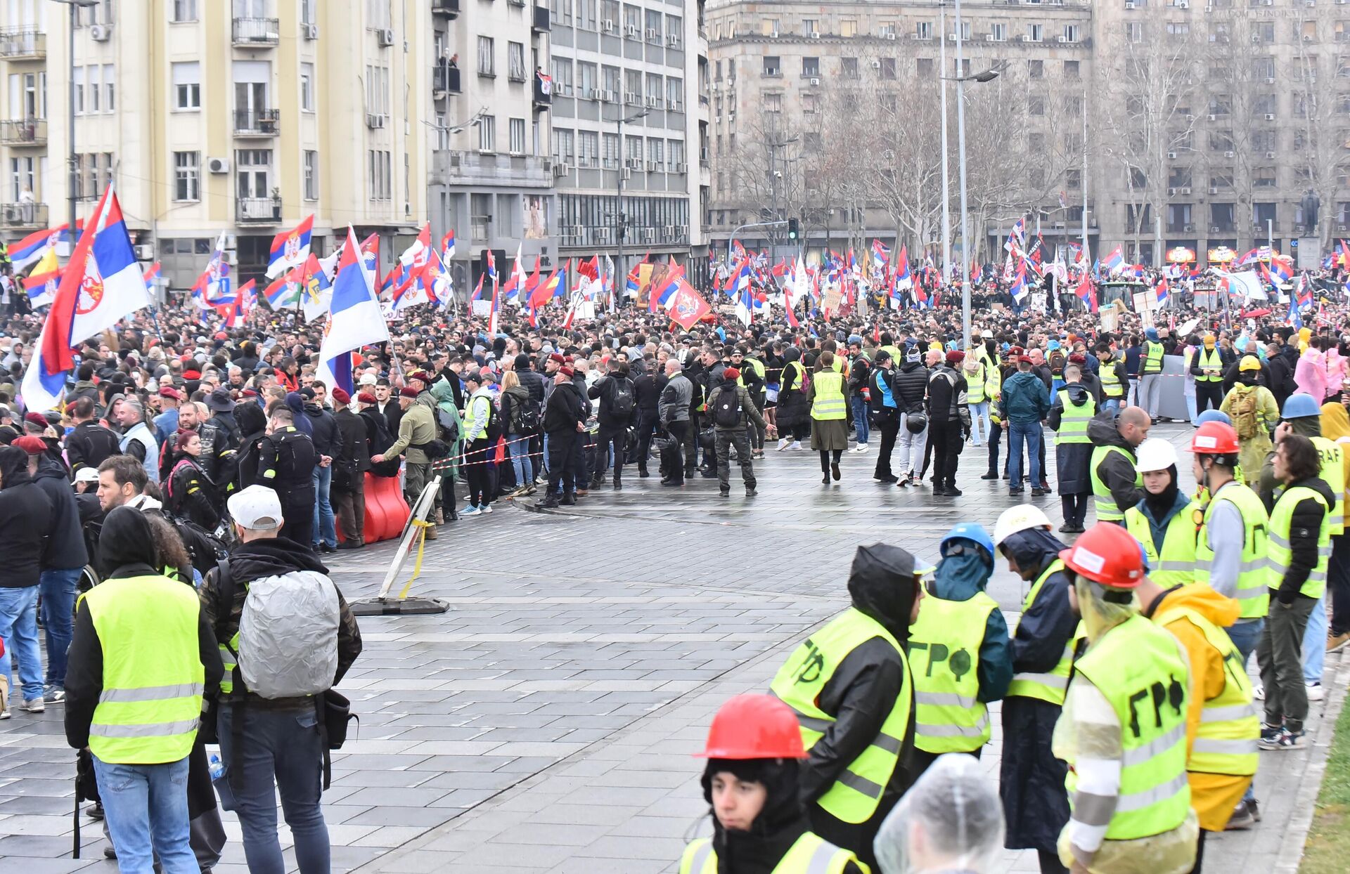 Protestni skup pod sloganom „15. za 15“ u Beogradu - Sputnik Srbija, 1920, 23.03.2025