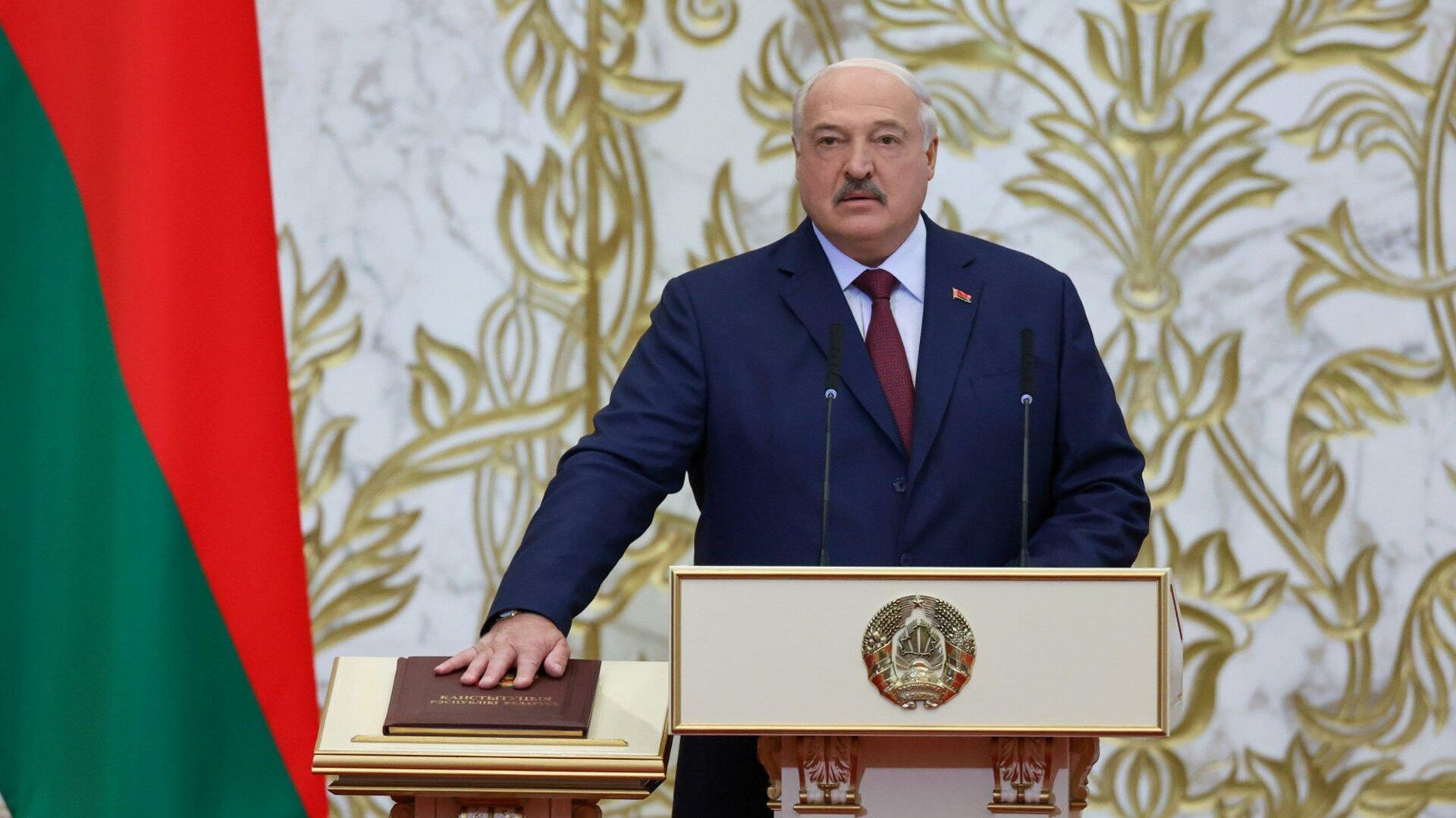 Председник Белорусије Александар Лукашенко на инаугурацији 25. марта 2025. года Председник Белорусије Александар Лукашенко на инаугурацији 25. марта 2025. года - Sputnik Србија, 1920, 25.03.2025