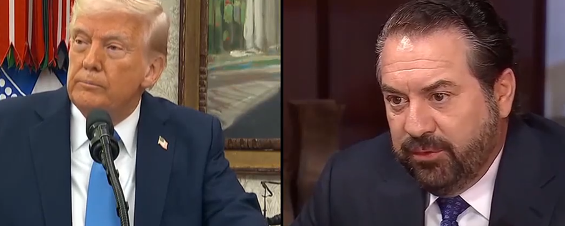 Američki predsednik Donald Tramp i novoizabrani ambasador Amerike u Srbiji Majk Brnović - Sputnik Srbija, 1920, 29.03.2025