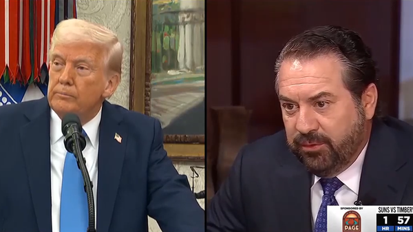 Američki predsednik Donald Tramp i novoizabrani ambasador Amerike u Srbiji Majk Brnović - Sputnik Srbija