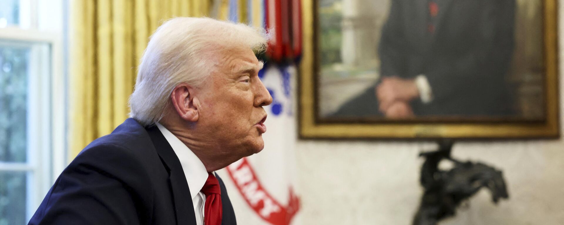 Američki predsednik Donald Tramp. - Sputnik Srbija, 1920, 25.04.2025