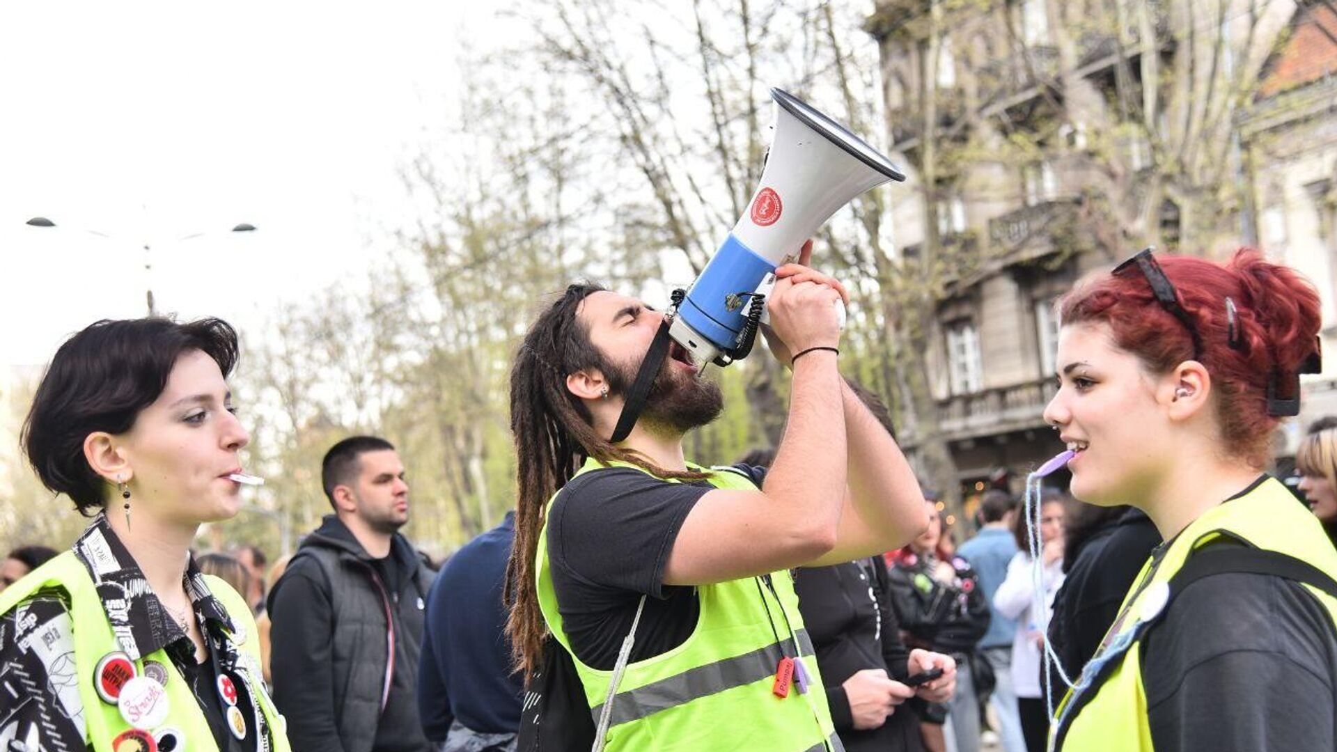 Протест у Београду - Sputnik Србија, 1920, 06.04.2025