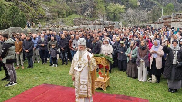 Лазарева субота свечано прослављена у манастиру Светих Архангела код Призрена - Sputnik Србија