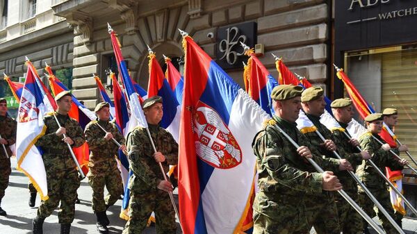 Svečani defile Knez Mihailovom ulicom - Sputnik Srbija