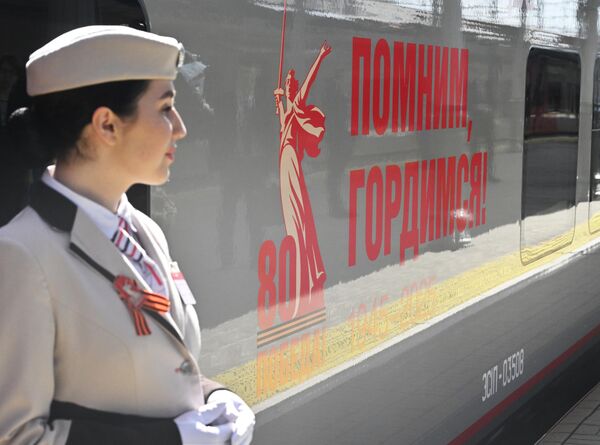 I brzi vozovi su brendirani povodom predstojećeg praznika. I brzi vozovi su brendirani povodom predstojećeg praznika. - Sputnik Srbija