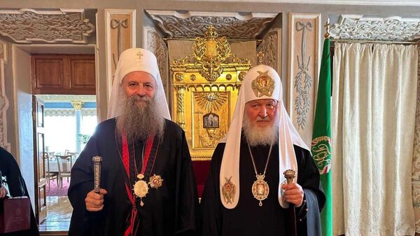 Patrijarh Porfirije i patrijarh Kiril - Sputnik Srbija