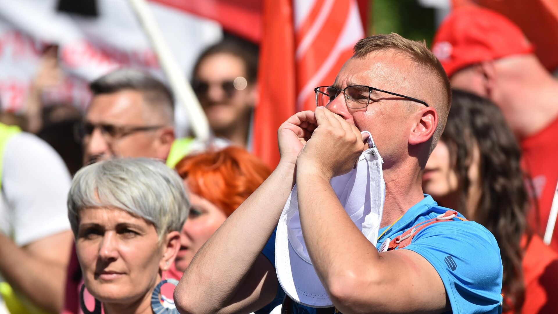 Studentski protest u Beogradu Studentski protest u Beogradu - Sputnik Srbija, 1920, 01.06.2025