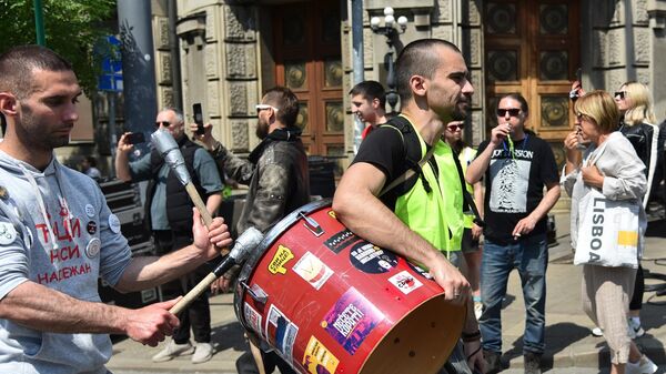 Studentski protest u Beogradu  - Sputnik Srbija