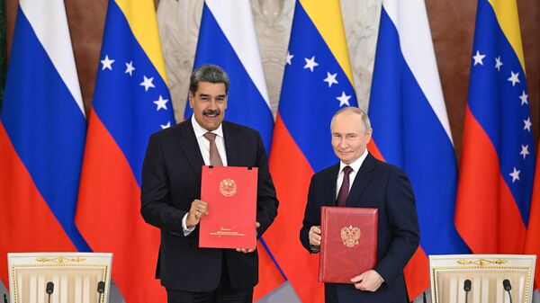Sastanak ruskog predsednika Vladimira Putina i predsednika Venecuele Nikolasa Madura - Sputnik Srbija