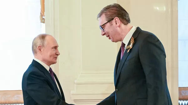 Владимир Путин и Аклесандар Вучић - Sputnik Србија