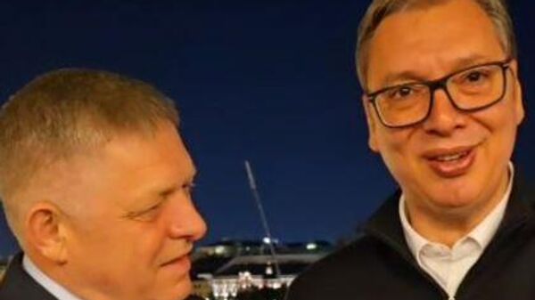 Aleksandar Vučić i Robert Fico - Sputnik Srbija
