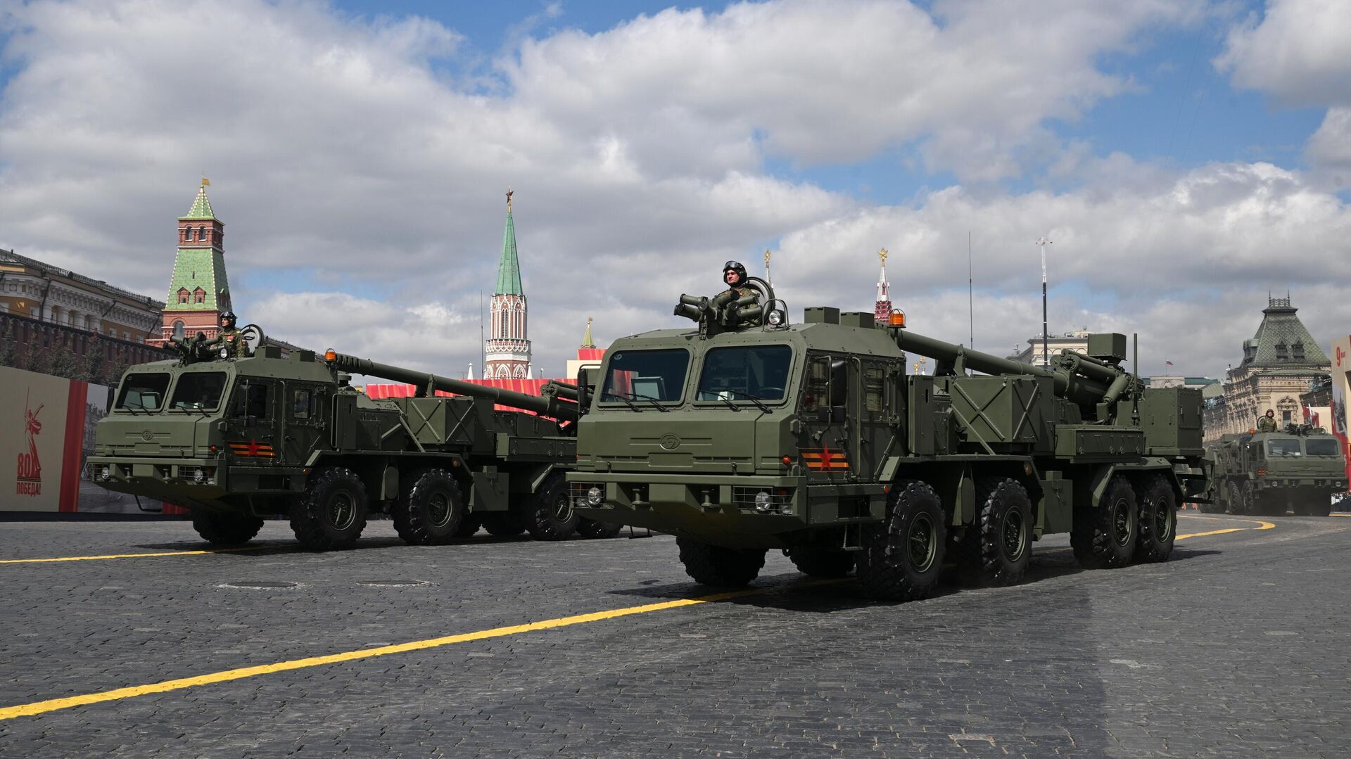 Samohodnыe artilleriйskie ustanovki Giacint-K na Krasnoй ploщadi v Moskve na voennom parade, posvящennom 80-letiю Pobedы v Velikoй Otečestvennoй voйne Samohodnыe artilleriйskie ustanovki Giacint-K na Krasnoй ploщadi v Moskve na voennom parade, posvящennom 80-letiю Pobedы v Velikoй Otečestvennoй voйne - Sputnik Srbija, 1920, 09.05.2025