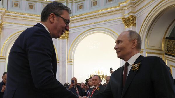 Aleksandar Vučić i Vladimir Putin - Sputnik Srbija