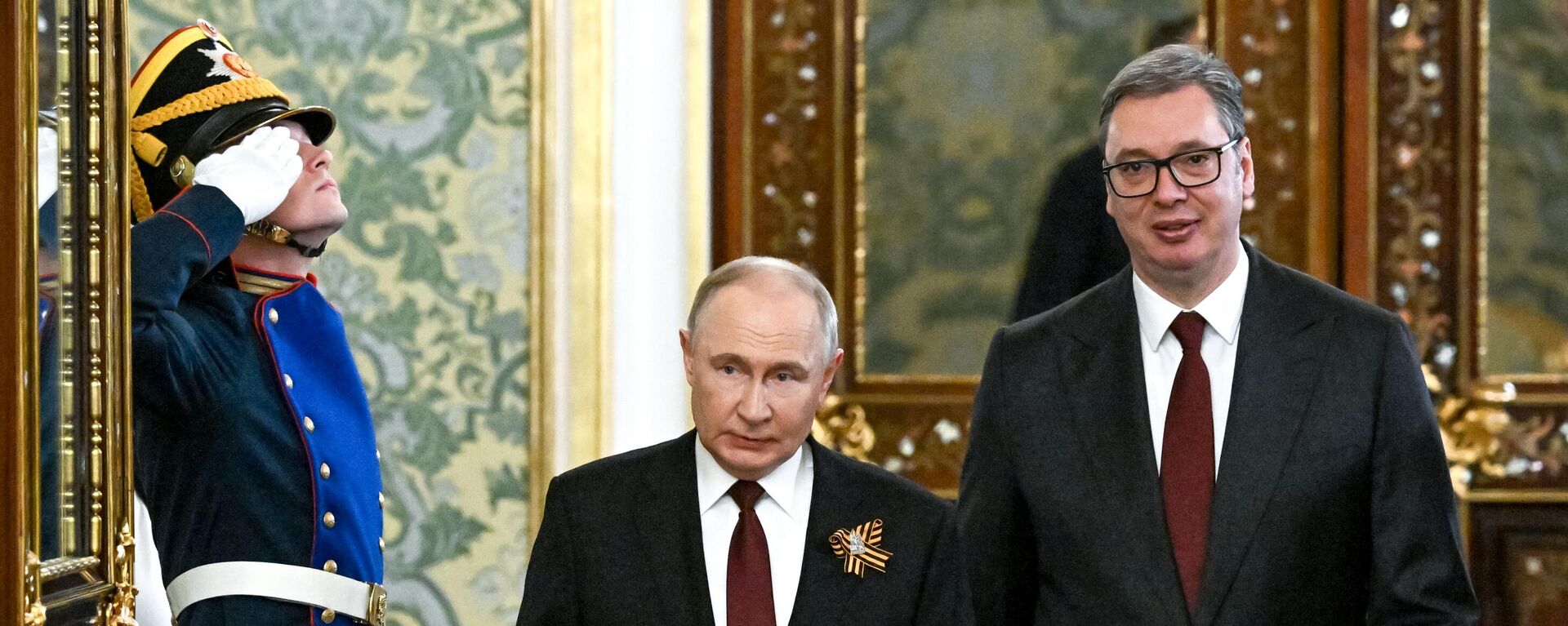 Владимир Путин и Александар Вучић - Sputnik Србија, 1920, 09.05.2025