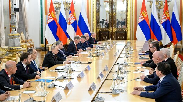 Vladimir Putin i Aleksandar Vučić - Sputnik Srbija