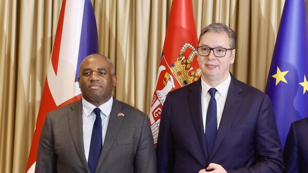 Dejvid Lami i Aleksandar Vučić - Sputnik Srbija