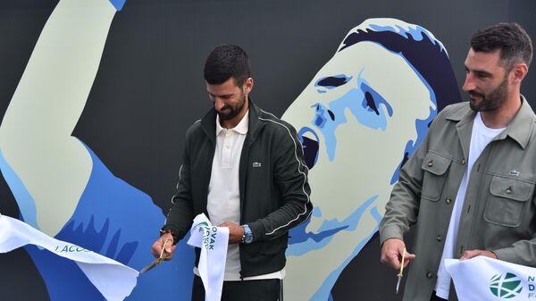 Новак Ђоковић и Lacoste отворили тениски терен на Новом Београду - Sputnik Србија