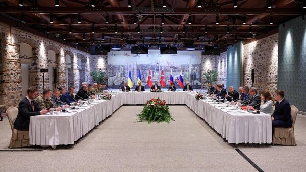 Преговори Русије и Украјине у Истанбулу Преговори Русије и Украјине у Истанбулу - Sputnik Србија