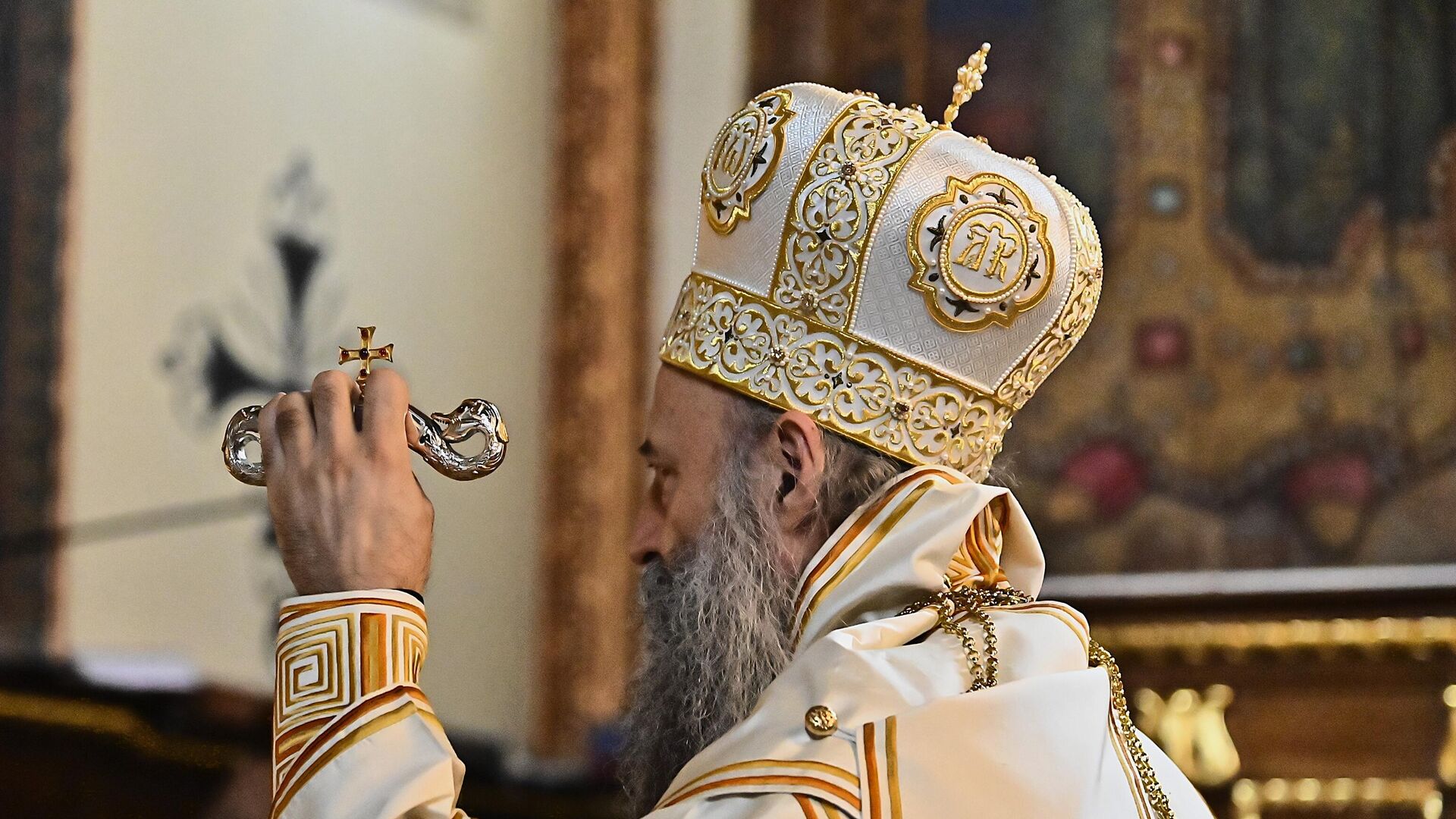 Патријарх Порфирије на Видовданским свечаностима у манастиру Раваница