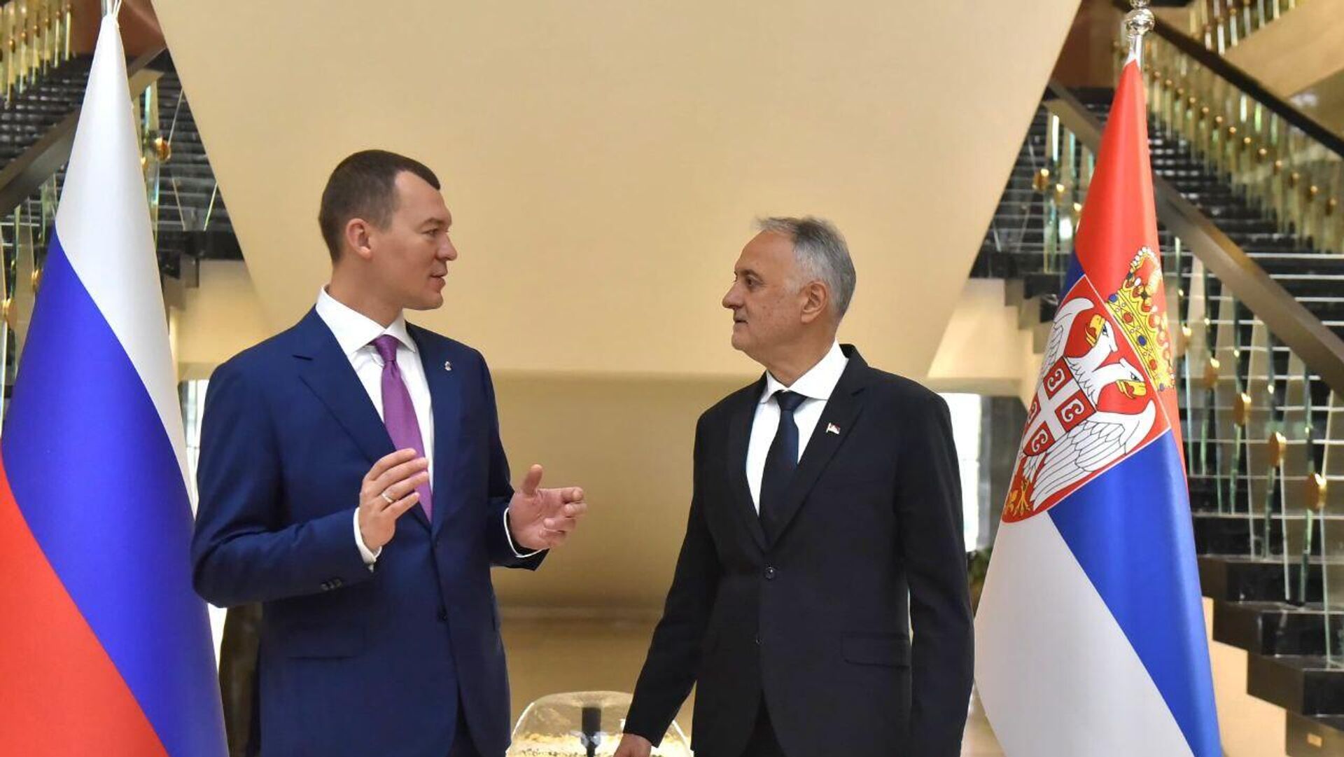 Пријем Михаила Дегтјарјова Пријем Михаила Дегтјарјова - Sputnik Србија, 1920, 31.05.2025
