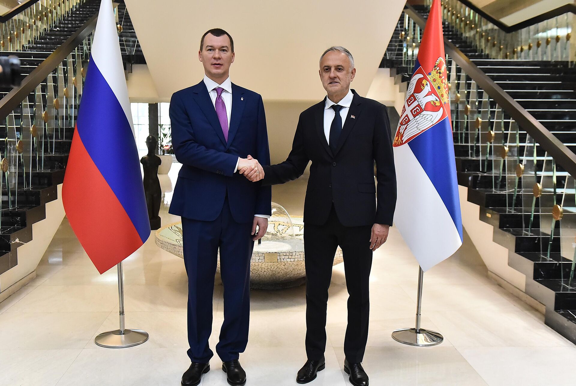 Srpski i ruski ministri sporta, Zoran Gajić i Mihail Degtjarjov, Srpski i ruski ministri sporta, Zoran Gajić i Mihail Degtjarjov, - Sputnik Srbija, 1920, 31.05.2025