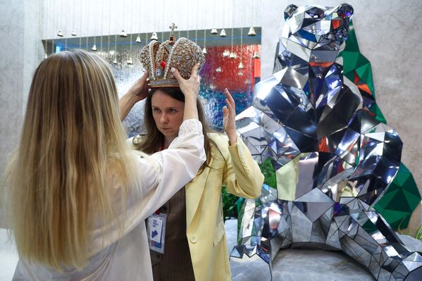 Штанд на Међународном економском форуму. Штанд на Међународном економском форуму. - Sputnik Србија