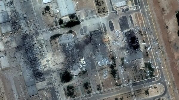 Satelitska slika nuklearnog objekta Isfahan u Iranu nakon napada SAD - Sputnik Srbija