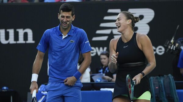 Novak Đoković i Arina Sabalenka - Sputnik Srbija