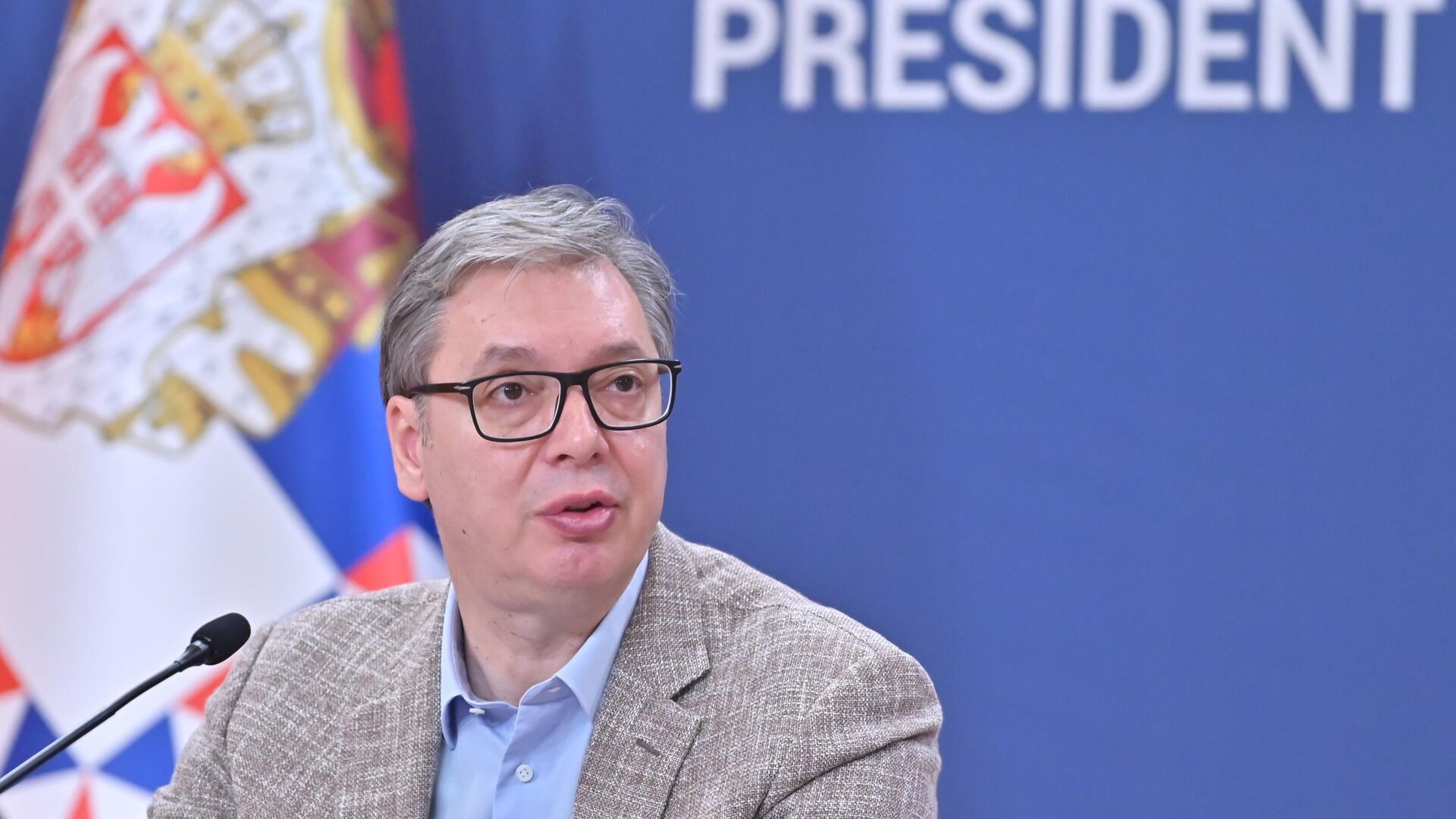 Predsednik Srbije Aleksandar Vučić Predsednik Srbije Aleksandar Vučić - Sputnik Srbija, 1920, 20.10.2025