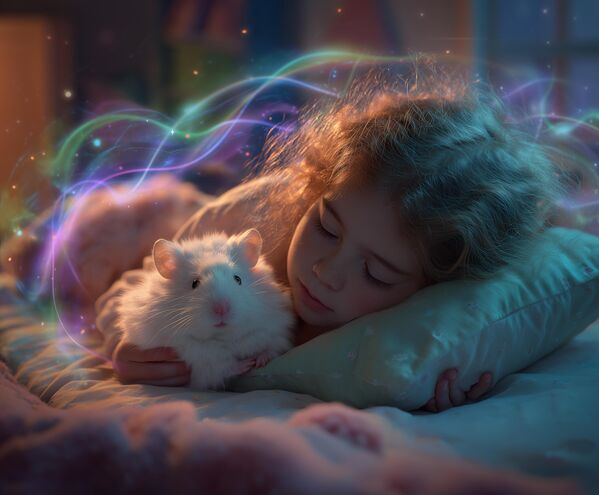 Звучни хрчак „Сонико“ (Sonicus hamsteris) је идеалан антистрес љубимац 2100. године.Карактеристика: Када се милује, „пева“ вибрацијама које ублажавају стрес.Величина: 10-12 центиметараДлака: Хипоалергенски нано-премаз (не лиња се, самочисти се)Има биочип за дуговечност Звучни хрчак „Сонико“ (Sonicus hamsteris) је идеалан антистрес љубимац 2100. године.Карактеристика: Када се милује, „пева“ вибрацијама које ублажавају стрес.Величина: 10-12 центиметараДлака: Хипоалергенски нано-премаз (не лиња се, самочисти се)Има биочип за дуговечност - Sputnik Србија