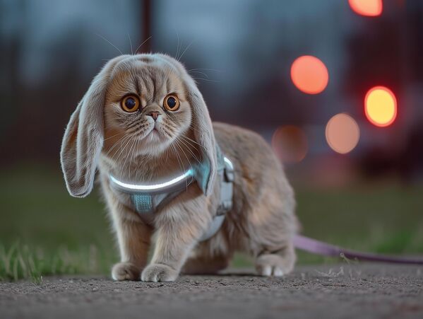 Ова раса комбинује најбоље особине мачака и зечева.Јединствена спољашњост: витко тело попут мачке, али са снажним зечјим задњим ногама (може да скочи метар и по)Глава: мачје лице са издуженим зечјим ушима (до 15 центиметара), које изражавају емоцијеДлака: густа, попут зеца, али са мачјом свиленкастошћу + самочистећа влакнаИнтелигенција: разуме до 50 команди, учи брже од пасаКарактер: разигран, али не и деструктиванИсхрана - и месо и зелениш, поседује чип који контролише ниво витамина и спречава болести Ова раса комбинује најбоље особине мачака и зечева.Јединствена спољашњост: витко тело попут мачке, али са снажним зечјим задњим ногама (може да скочи метар и по)Глава: мачје лице са издуженим зечјим ушима (до 15 центиметара), које изражавају емоцијеДлака: густа, попут зеца, али са мачјом свиленкастошћу + самочистећа влакнаИнтелигенција: разуме до 50 команди, учи брже од пасаКарактер: разигран, али не и деструктиванИсхрана - и месо и зелениш, поседује чип који контролише ниво витамина и спречава болести - Sputnik Србија