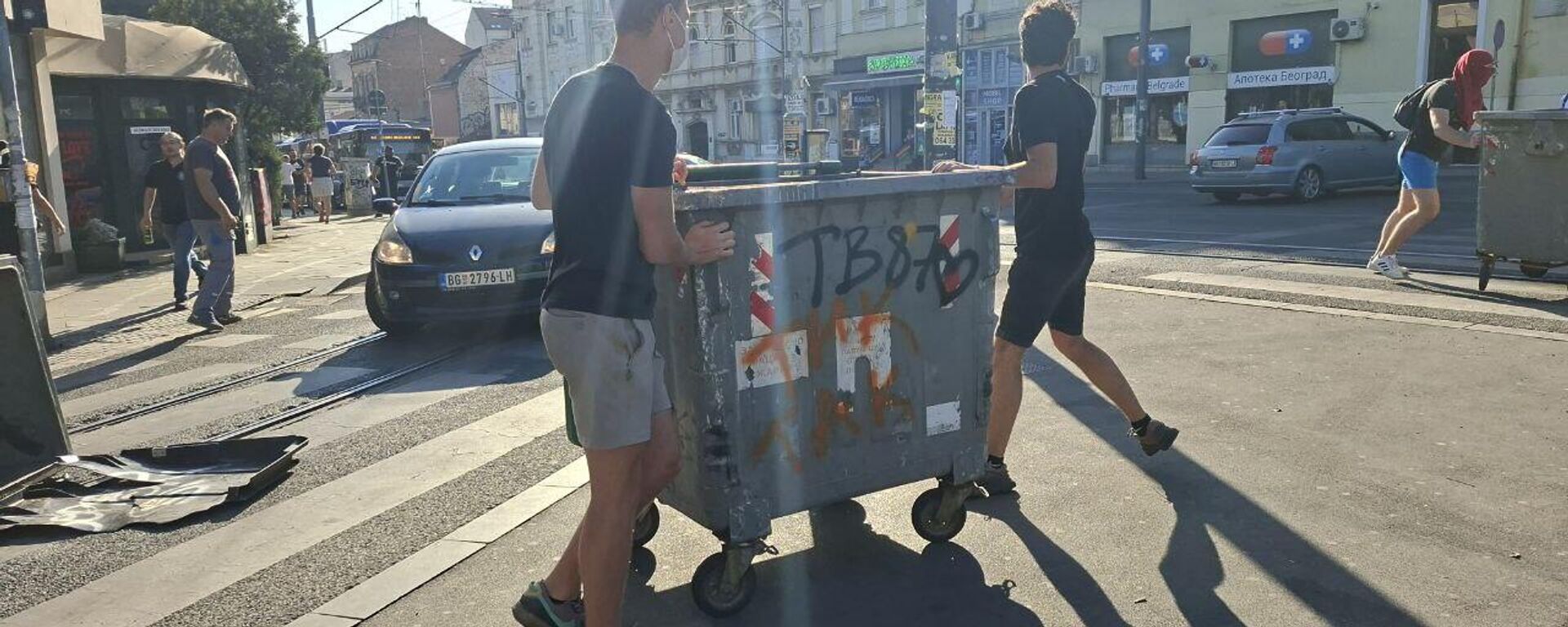 Blokada raskrsnice ulica Kraljice Marije i Ruzveltove - Sputnik Srbija, 1920, 08.07.2025