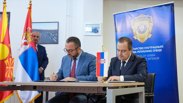 Ивица Дачић и Панче Тошковски - Sputnik Србија