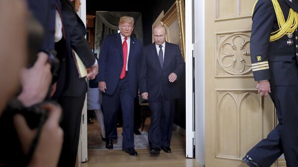 Доналд Трамп и Владимир Путин - Sputnik Србија